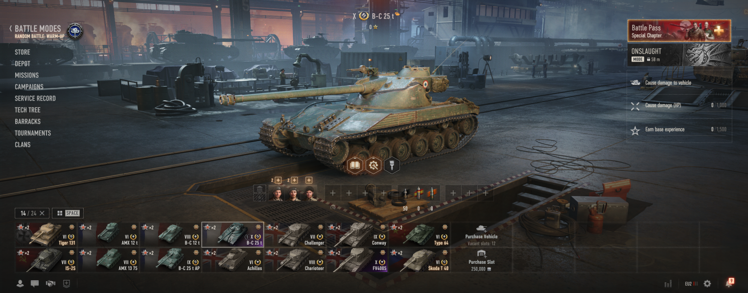 [Полный доступ] [WOT EU] FV4005 + B-C 25 t [VIII-IX LVL = 4] [Prem = 4]